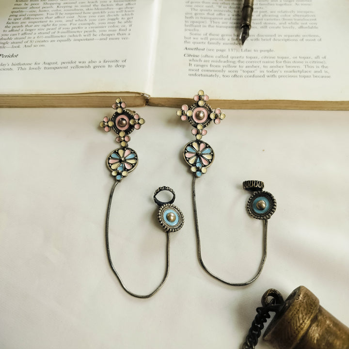 Kavya Silver Earrings