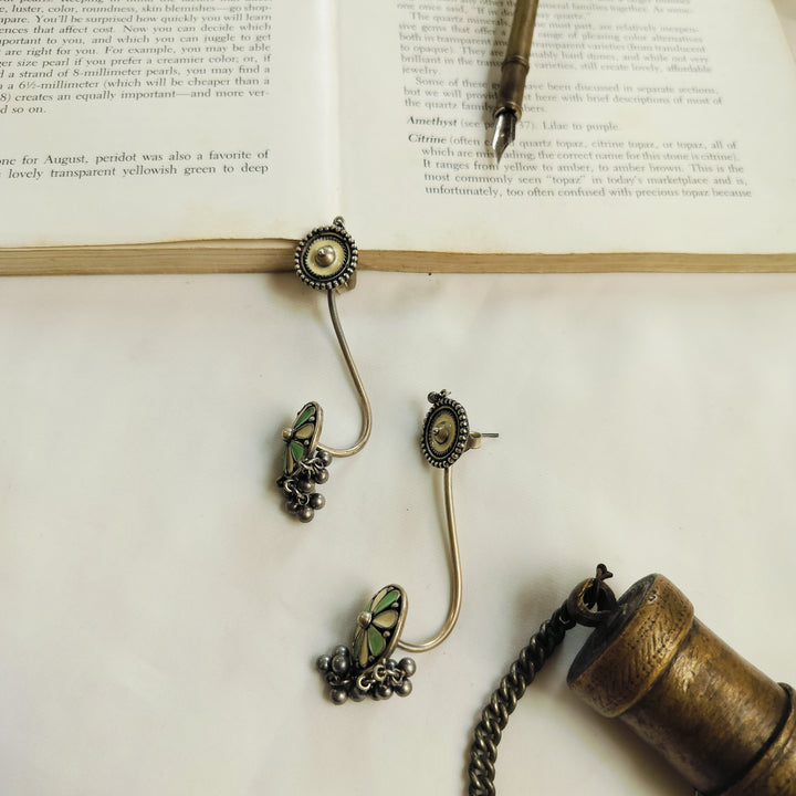 Nitya Silver Earrings