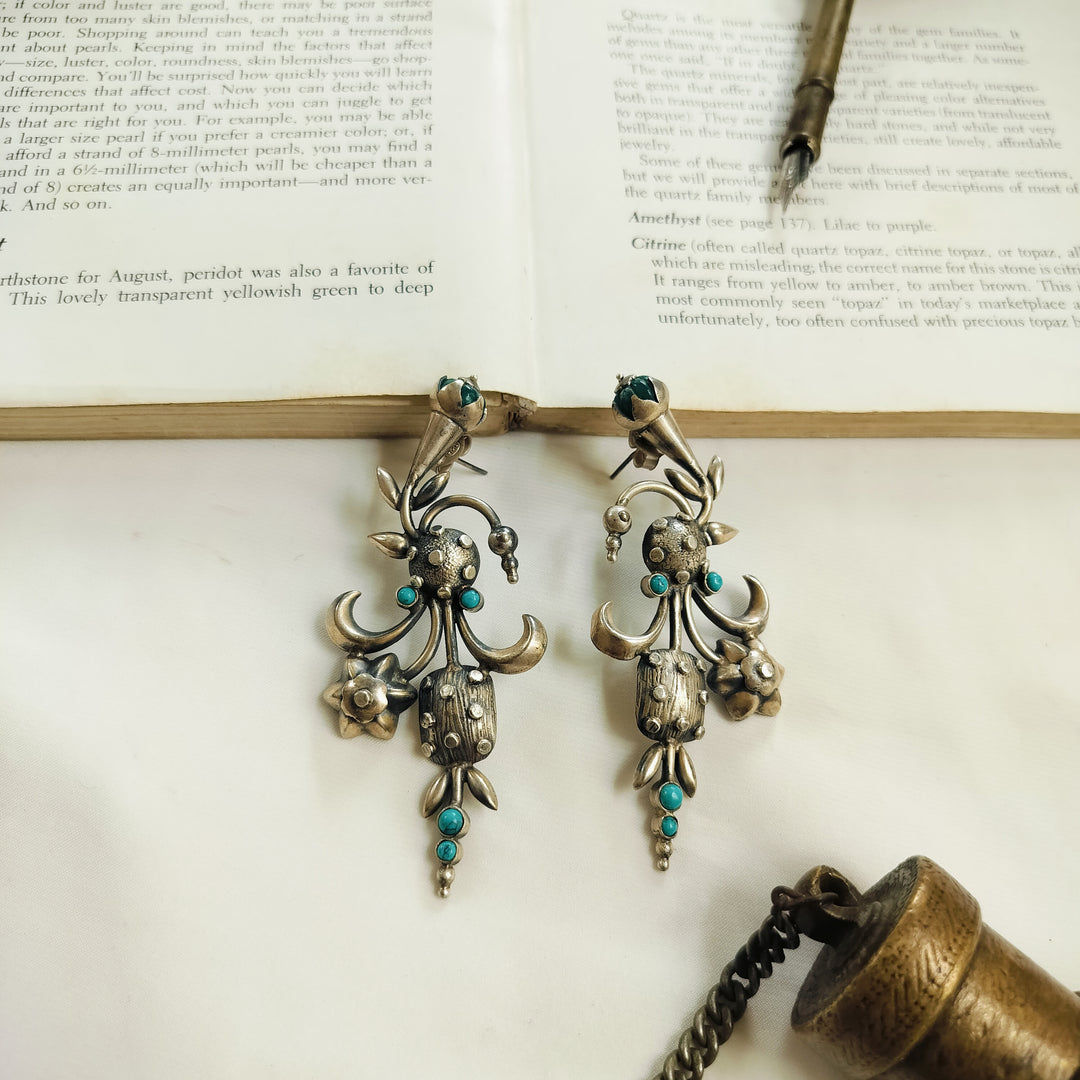 Diya Silver Earrings