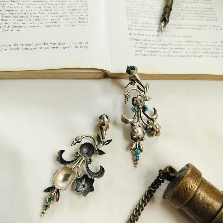 Diya Silver Earrings