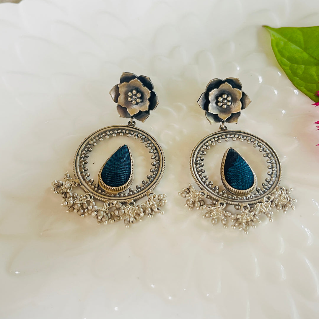 Vedic Silver Earrings