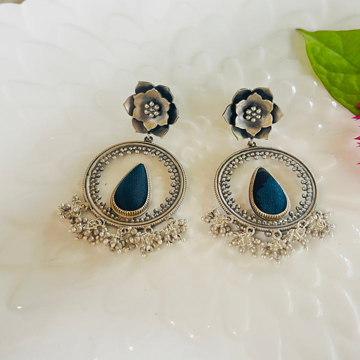 Vedic Silver Earrings