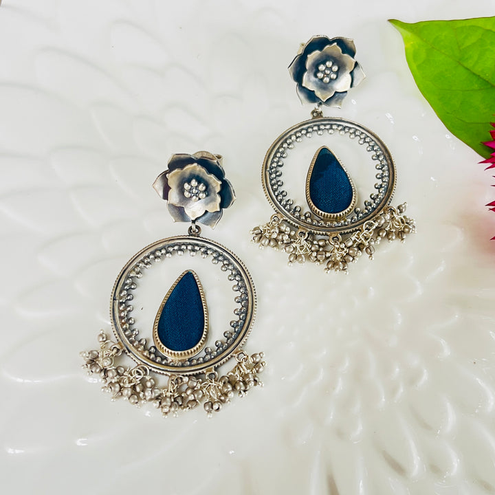 Vedic Silver Earrings