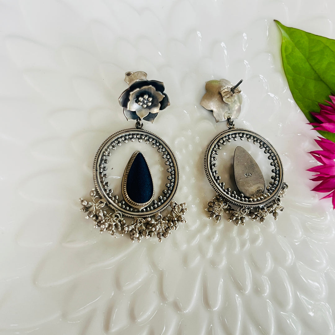 Vedic Silver Earrings