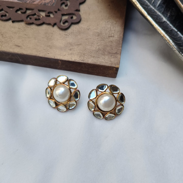 Floral Mirror Earrings