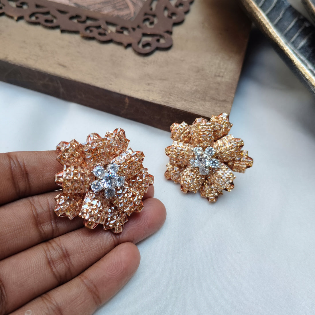 Golden Radiance Earings