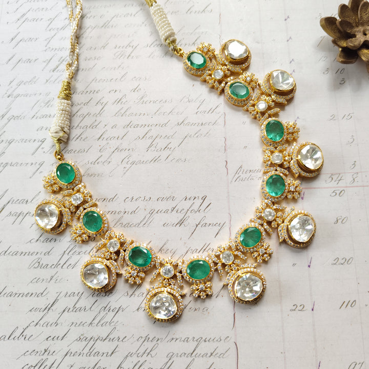 Emerald Grace Kundan Necklace