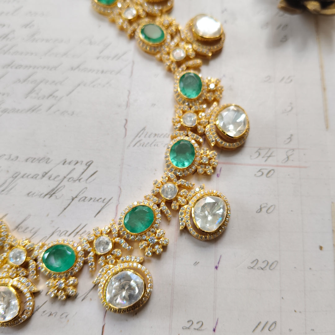 Emerald Grace Kundan Necklace