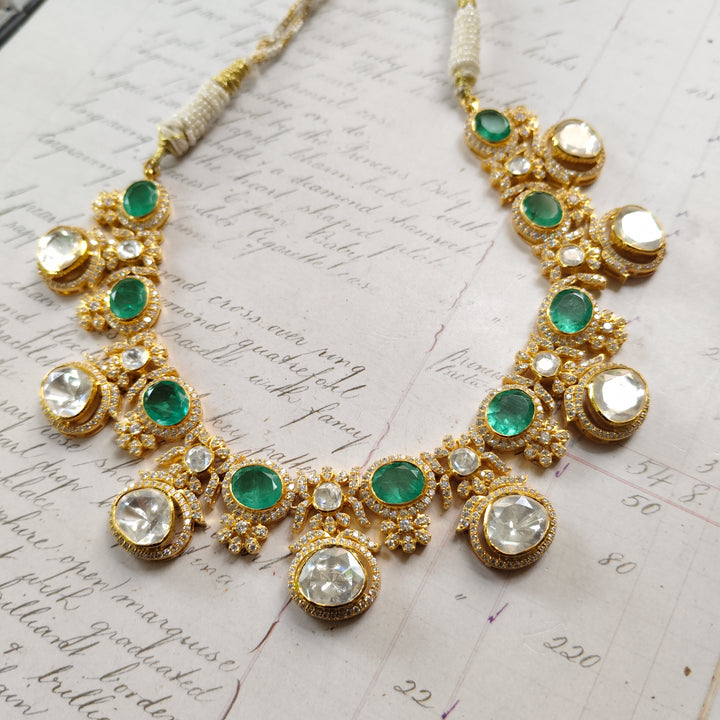Emerald Grace Kundan Necklace