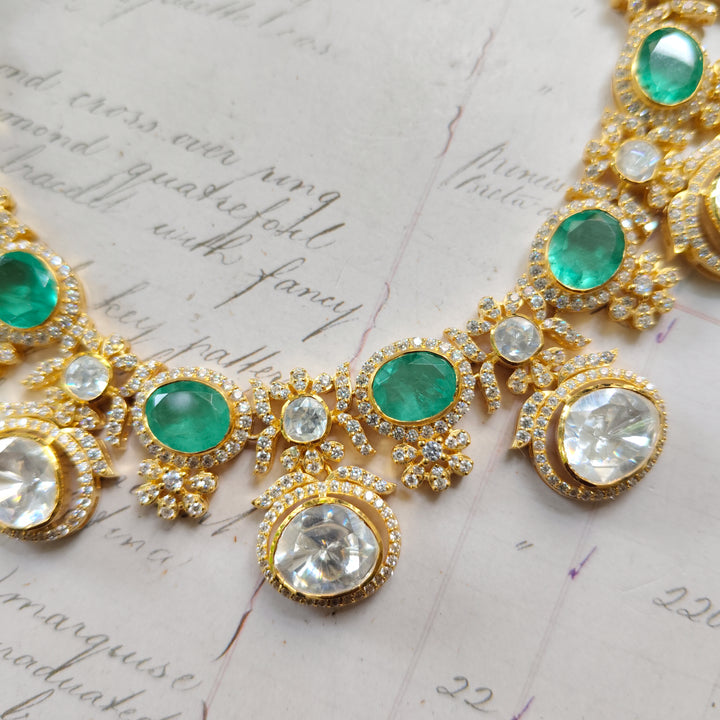 Emerald Grace Kundan Necklace
