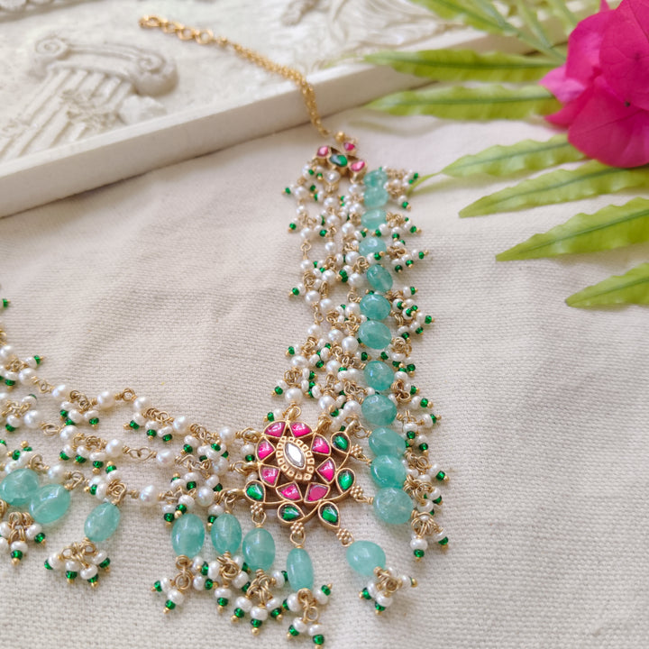 Emerald Royale Silver Necklace