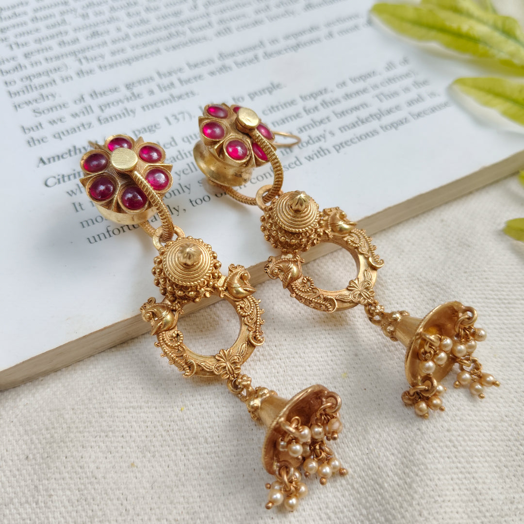 Crimson Petal Earrings