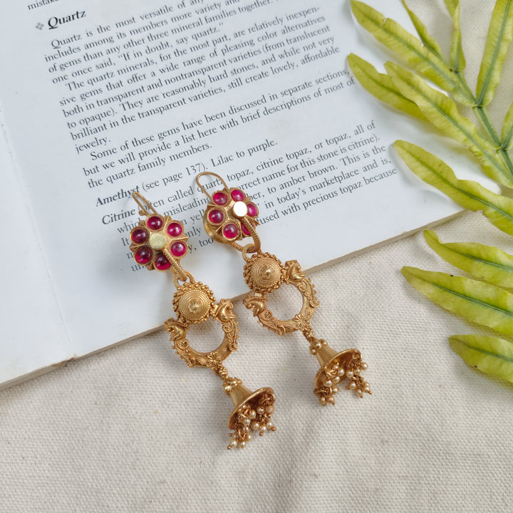 Crimson Petal Earrings
