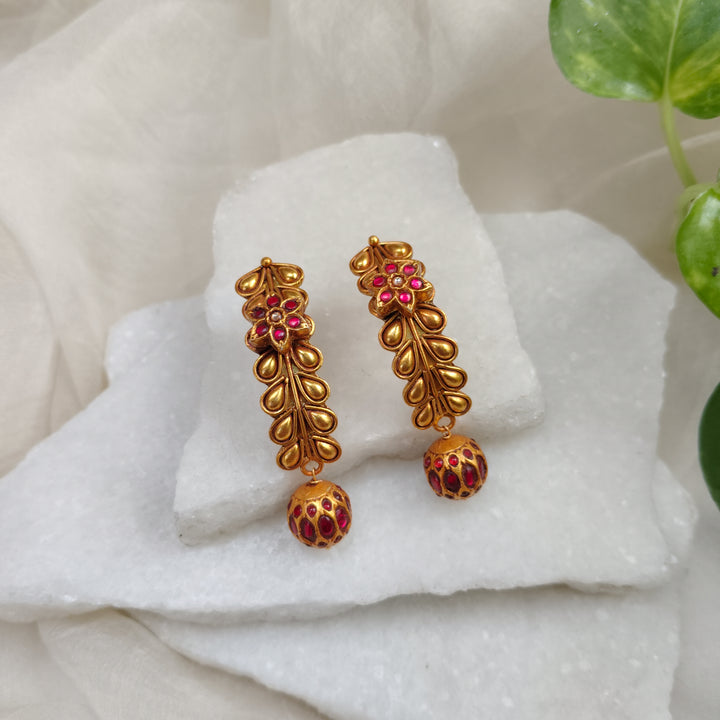 Pushpa Silver Earrings