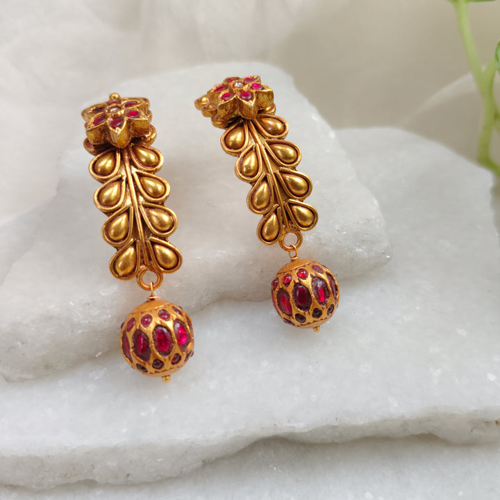 Pushpa Silver Earrings