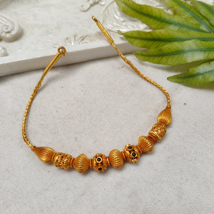 Mira Antique Silver Beaded Necklace