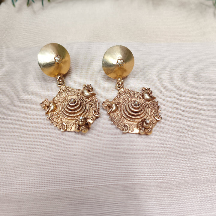 Golden Chakra Stud Earrings