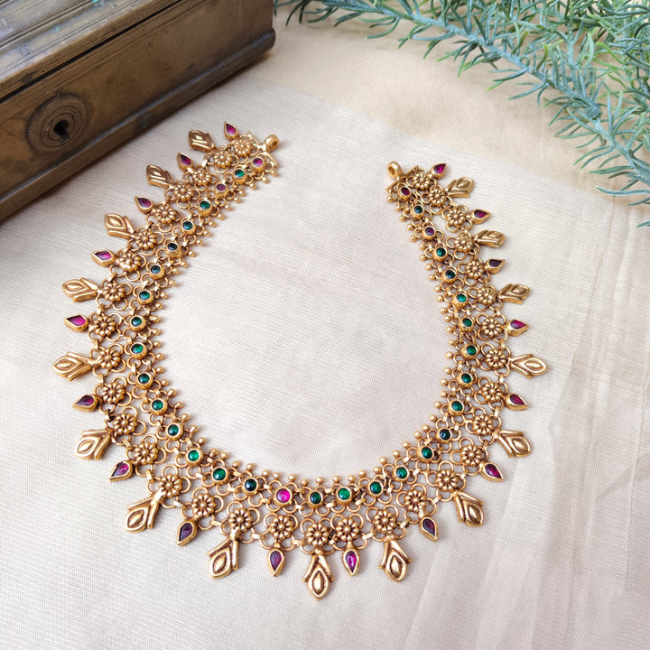 Kempu Mayuri Necklace