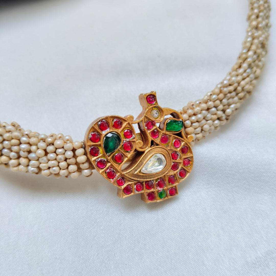 Peacock Pearl Necklace