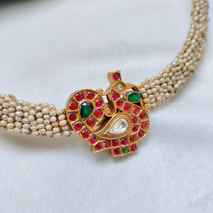 Peacock Pearl Necklace