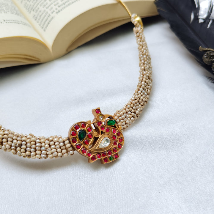 Peacock Pearl Necklace