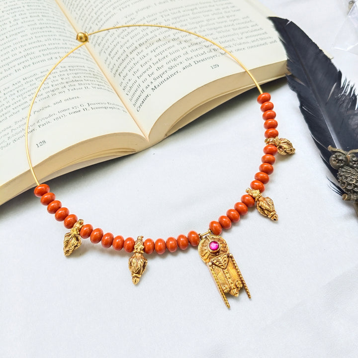 Lakshmi Devotion Silver Necklace