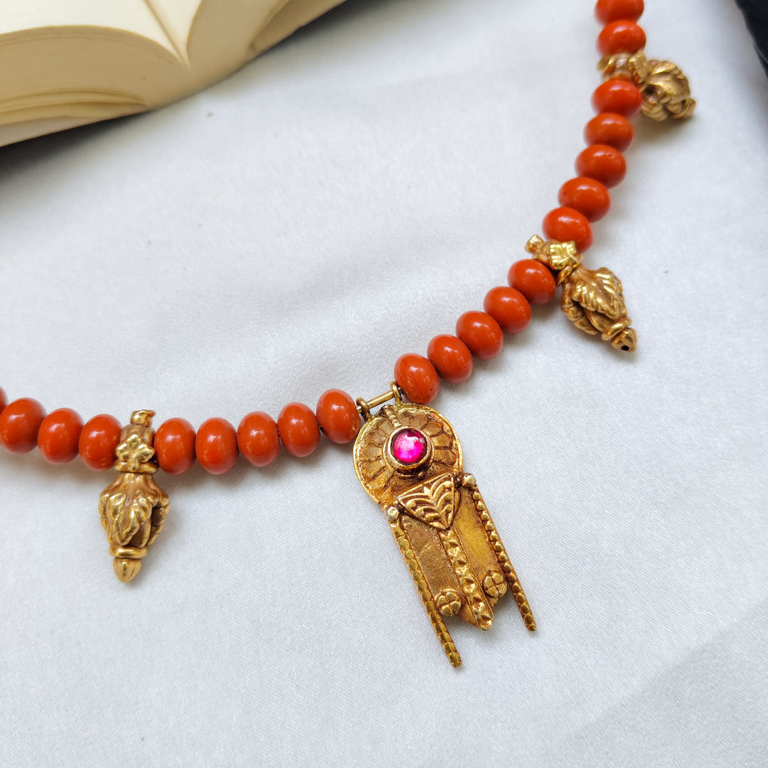 Lakshmi Devotion Silver Necklace