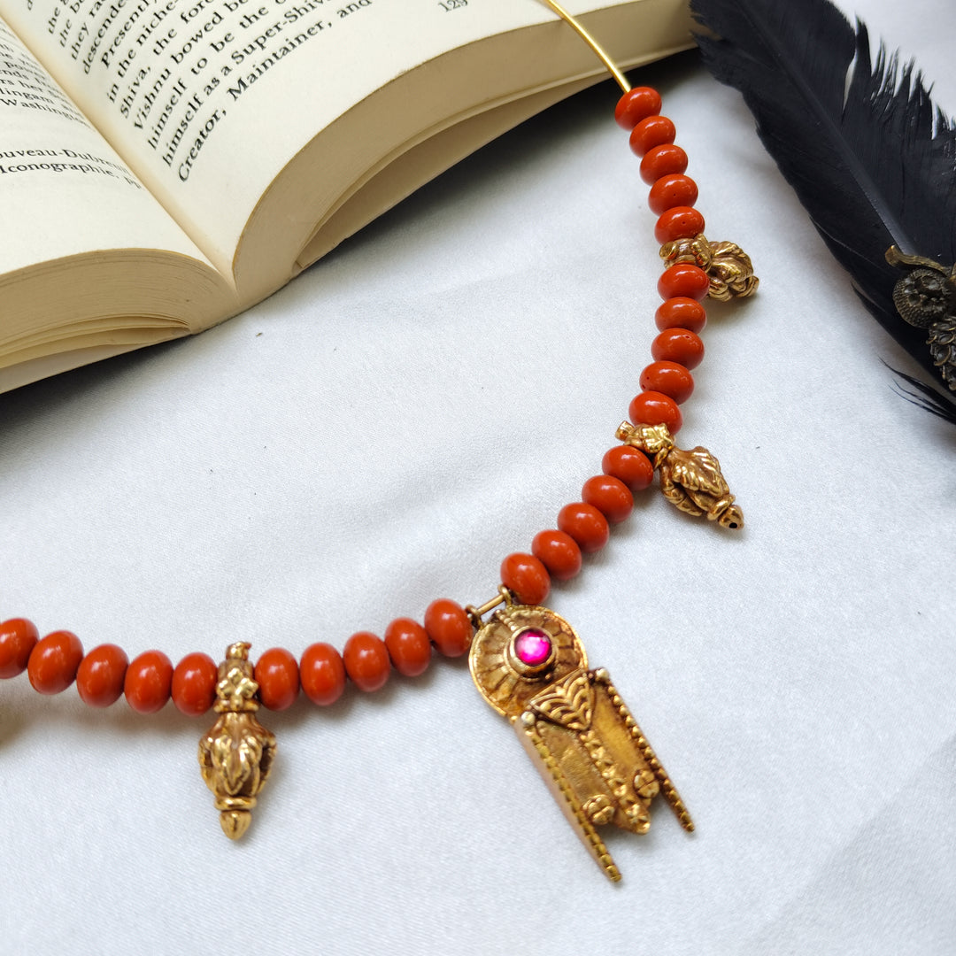 Lakshmi Devotion Silver Necklace