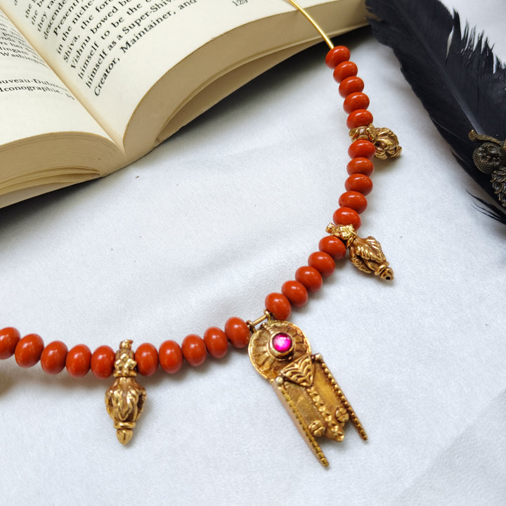 Lakshmi Devotion Silver Necklace