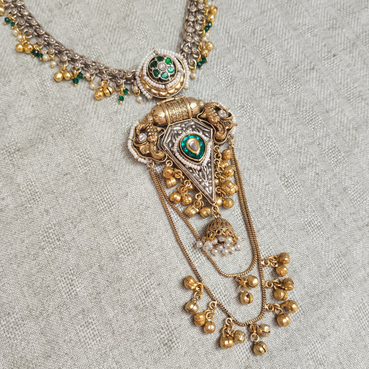 Ishani Brass Necklace Set