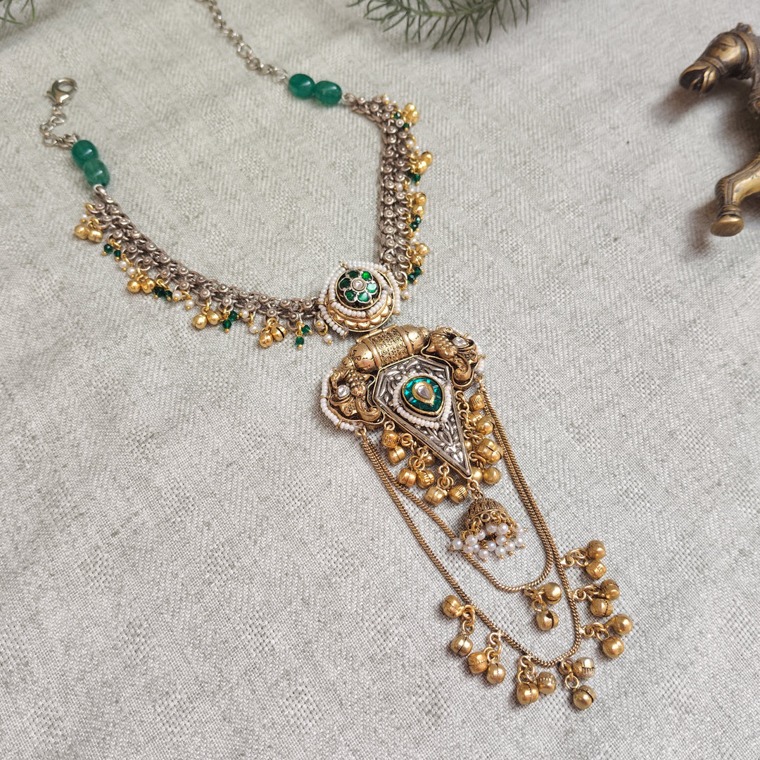 Ishani Brass Necklace Set