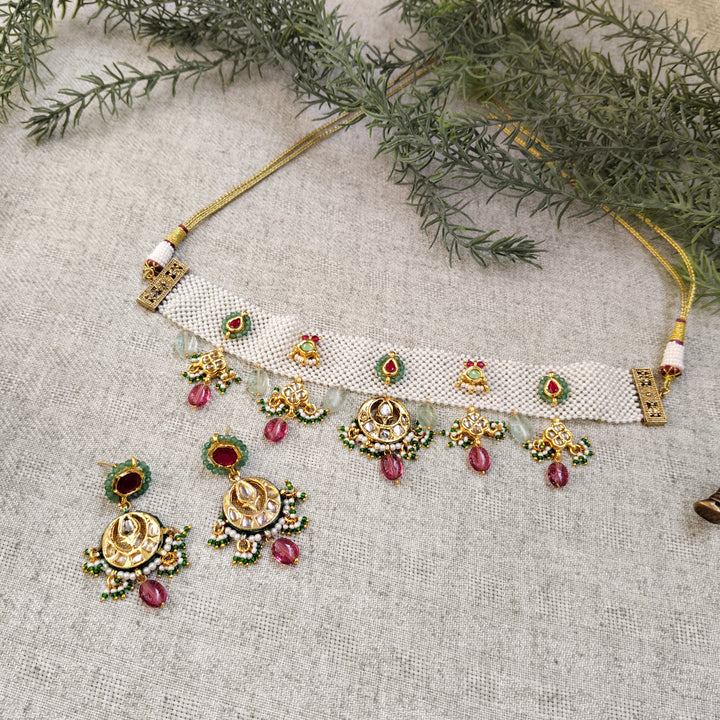 Rangoli Brass Necklace