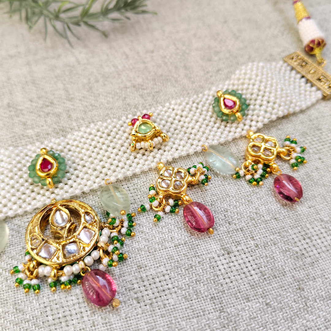 Rangoli Brass Necklace