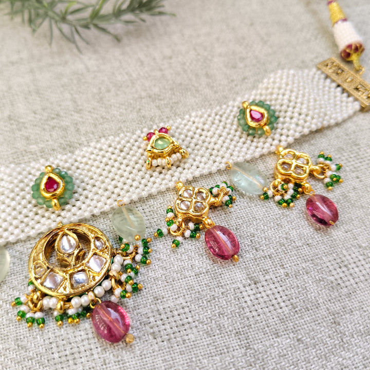 Rangoli Brass Necklace