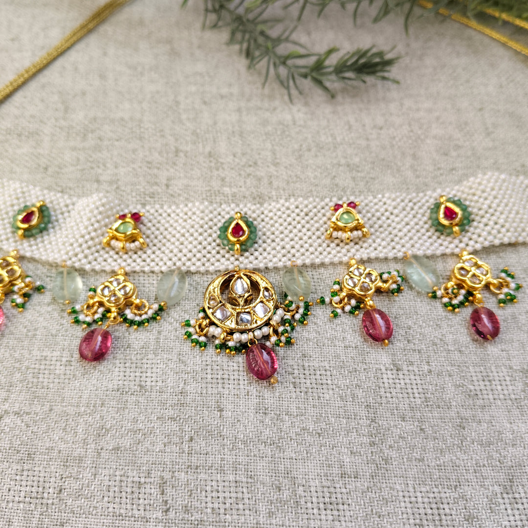 Rangoli Brass Necklace