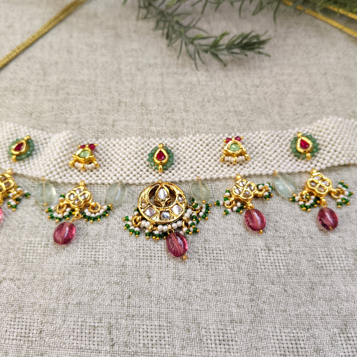 Rangoli Brass Necklace