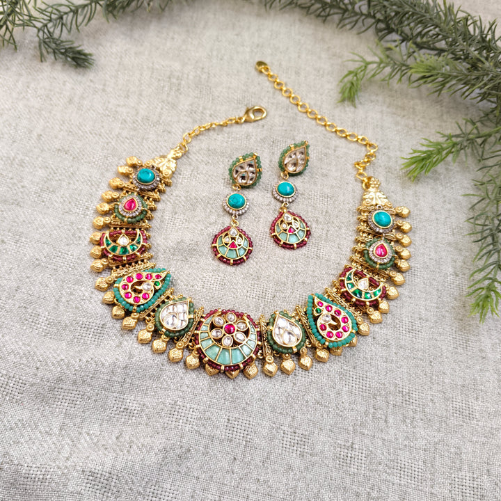 Aarohi Brass Necklace