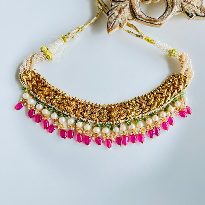 Noor Elegance Silver Necklacee