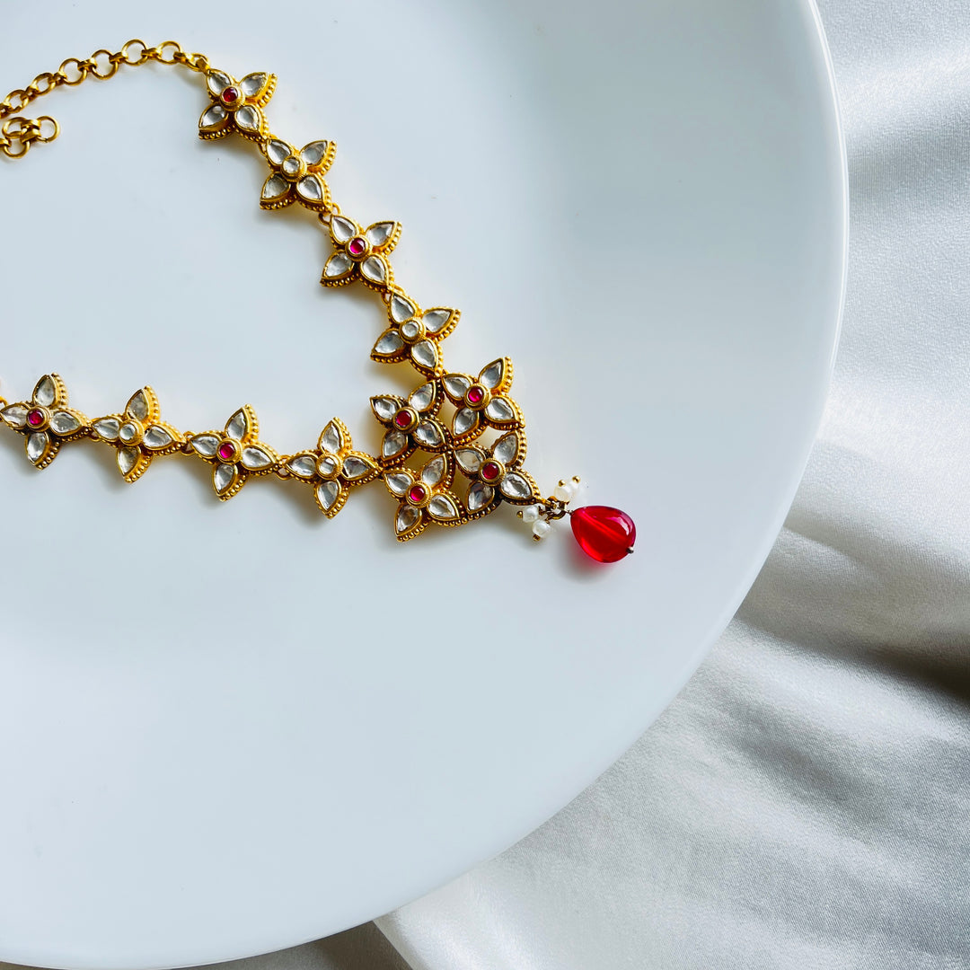 Tejasvi Lustre Silver Necklace