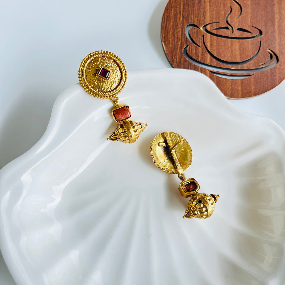 Komalika Flow Silver Earrings