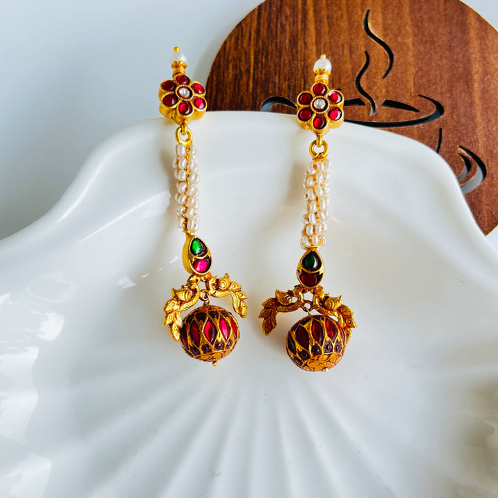 Meher Antique Silver Earrings