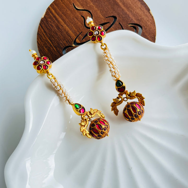 Meher Antique Silver Earrings