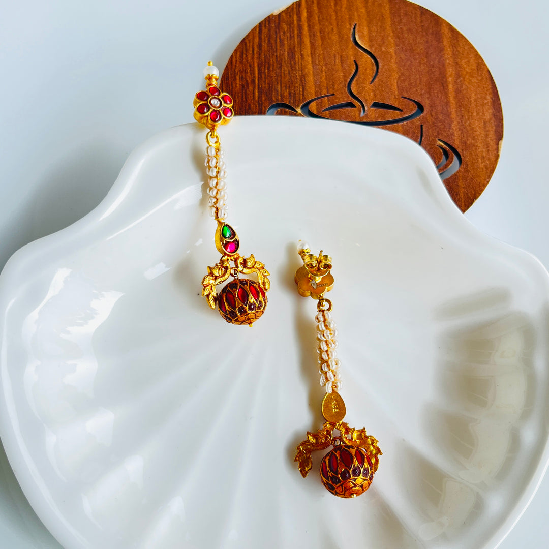 Meher Antique Silver Earrings