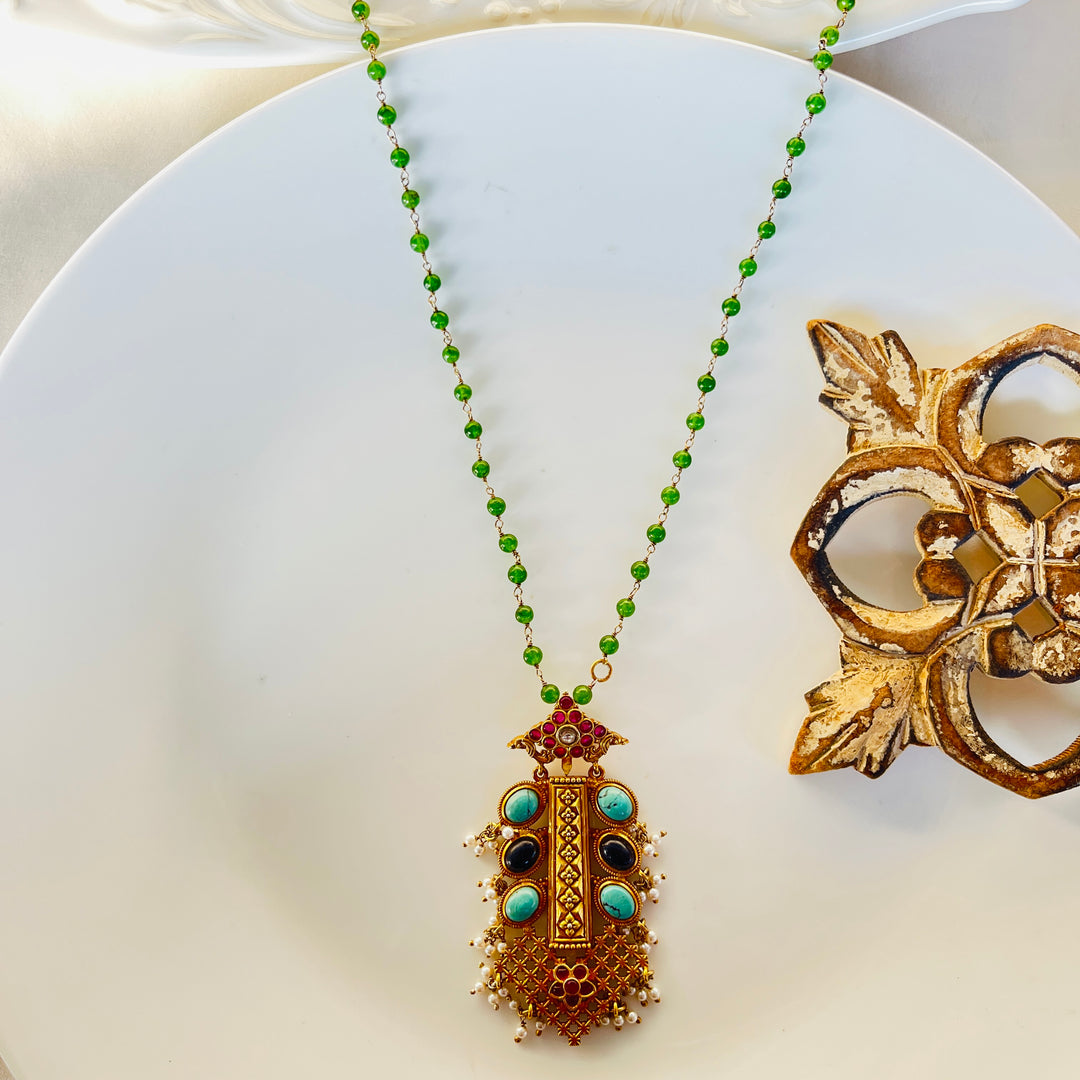 Saanvi Designer Silver Necklace