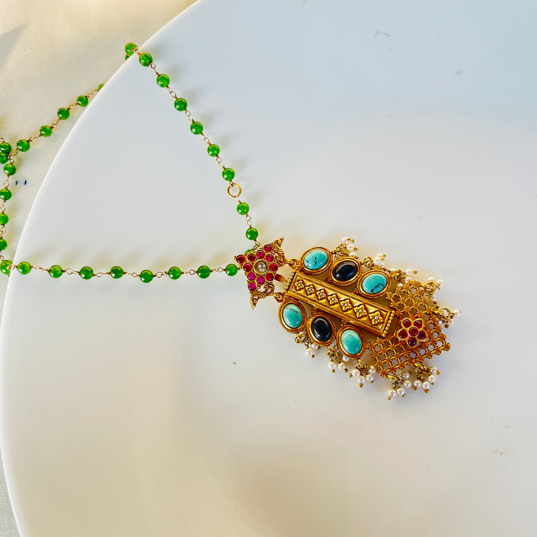 Saanvi Designer Silver Necklace