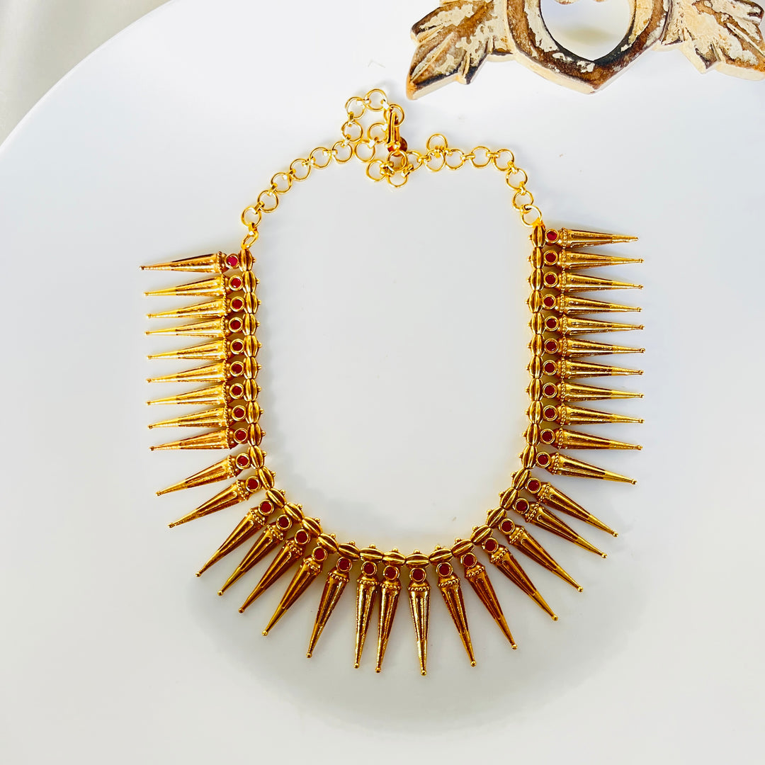 Noor Mahal Silver Necklace