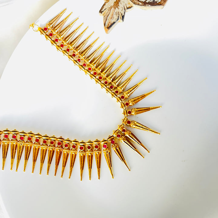 Noor Mahal Silver Necklace