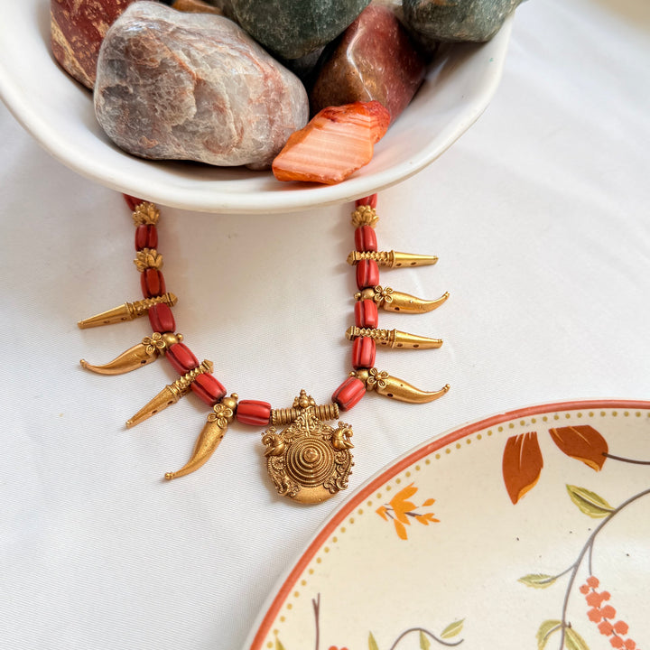 Dakshita Silver Necklace