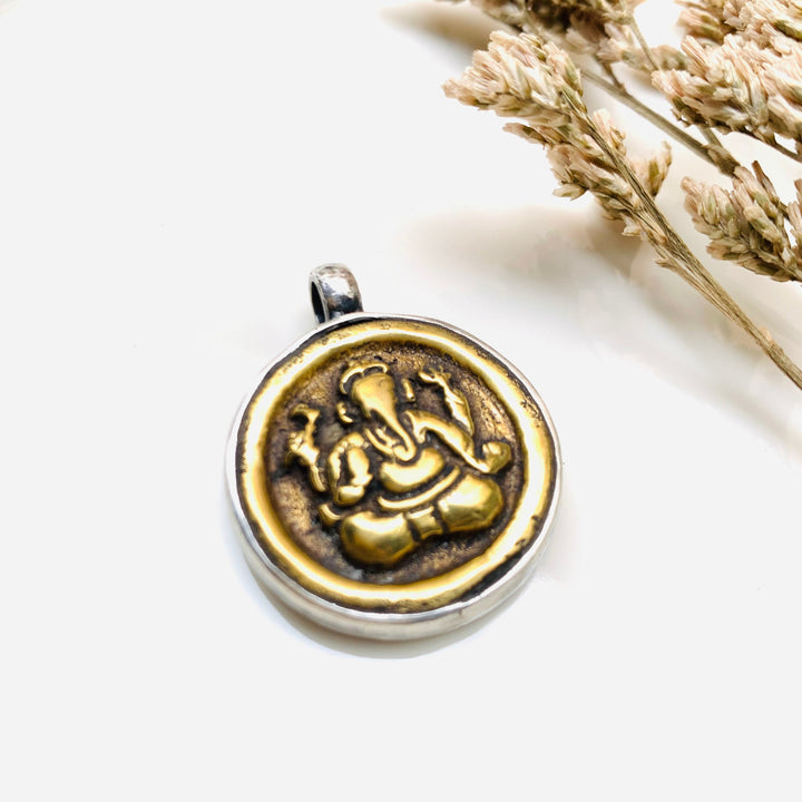 Golden Ganapati Pendant