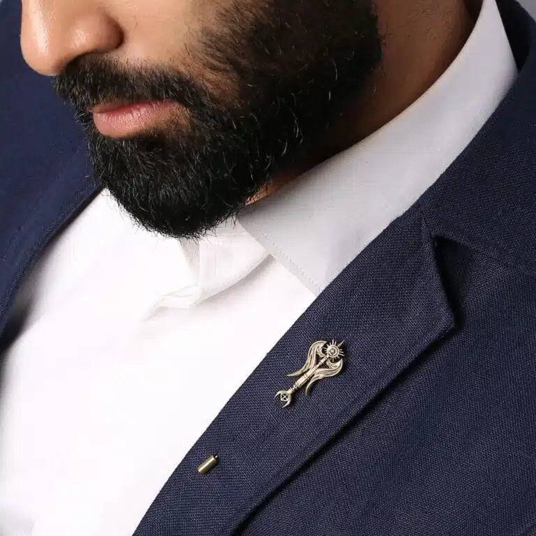 Medieval War Weapon Lapel Pin